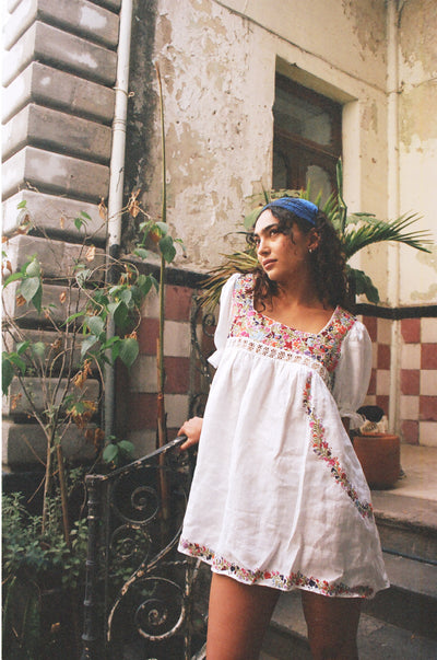 Holly Dress - with puff sleeves