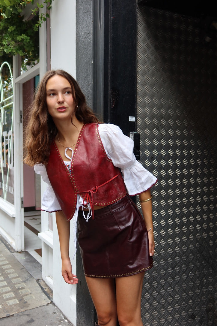 Paloma vest - red